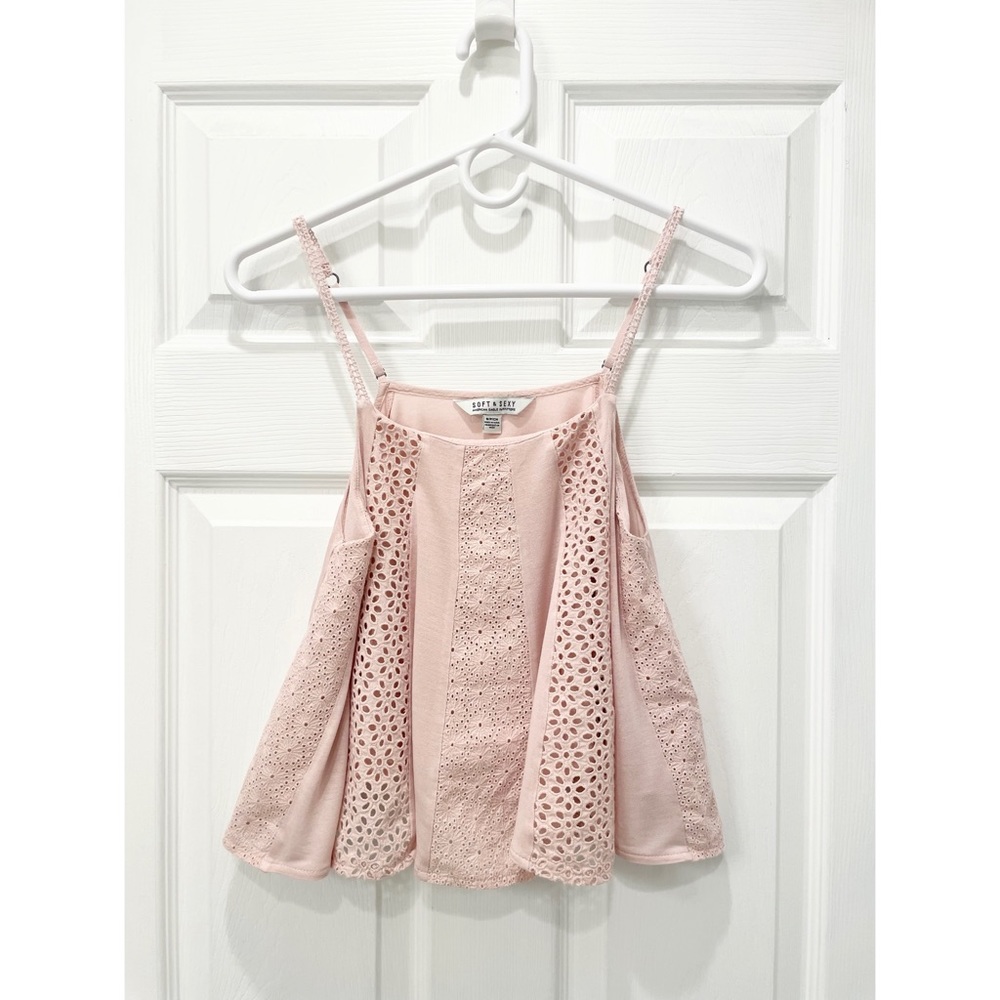 American Eagle Outfitters Soft and Sexy Eyelet Tank Top